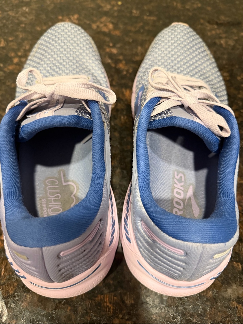 Brooks Adrenaline GTS Women's Running Shoes - Light Pink & Blue SIZE 8.5 - Picture 4 of 5